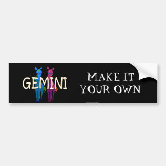 Gemini zodiac autoaufkleber