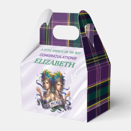 Gemini Zodiac Baby Shower 4"w x 2.5"l x 5"h Geschenkschachtel