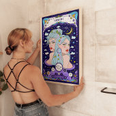 Gemini Zodiac Blue Poster - Versatile und Airy