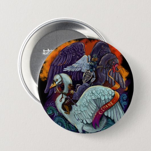 Gemini~zodiac Button (Vorne & Hinten)