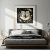 Gemini Zodiac Celestial Astrology Poster