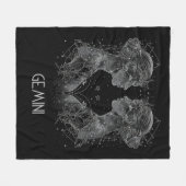 Gemini Zodiac Constellation Fleece Blanket (Vorderseite (Horizontal))