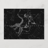 Gemini Zodiac Constellation Hevelius 1690 Postkarte (Vorderseite)