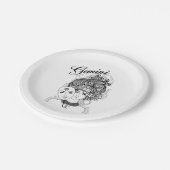 Gemini Zodiac Design Pappteller (Schrägansicht)