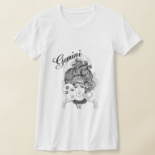 Gemini Zodiac Design T-Shirt (Ablage )