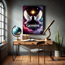 Gemini Zodiac Doves in Harmonie