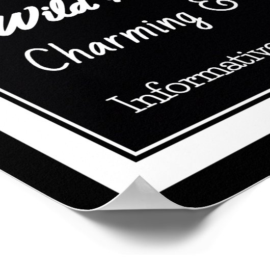 Gemini Zodiac Eigenschaften Poster (Ecke)