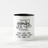 Gemini Zodiac Eigenschaften Tasse (Zentrum)