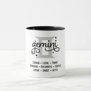 Gemini Zodiac Eigenschaften Tasse