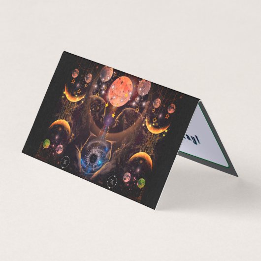 Gemini Zodiac Faltkarte (Vorderseite)