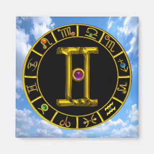GEMINI/ZODIAC, GEBURTSTAG MAGNET