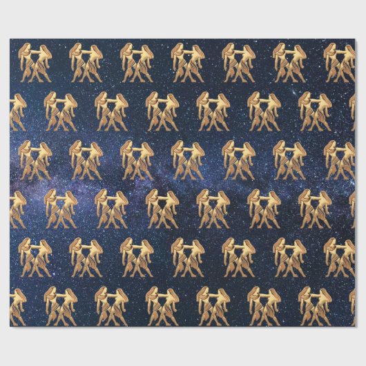 Gemini Zodiac Geschenkpapier (Flach)
