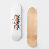 Gemini Zodiac  Graffiti  Skateboard (Vorderseite)