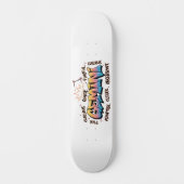 Gemini Zodiac  Graffiti  Skateboard (Vorderseite)