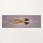 Gemini-Zodiac-Himmels-Yogamatte Yogamatte (Rückseite (Horizontal))