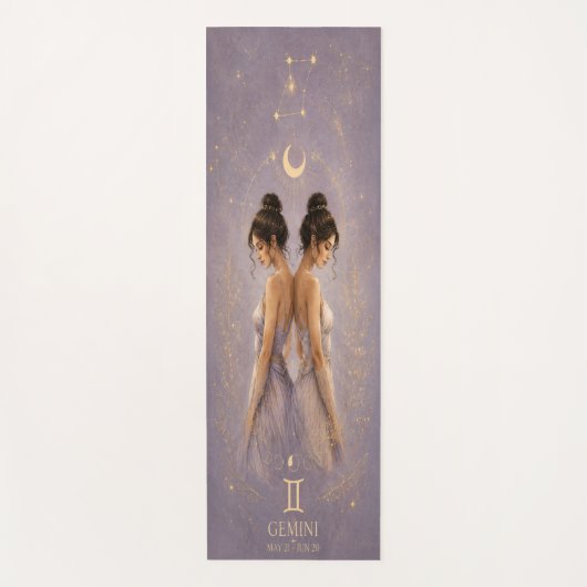 Gemini-Zodiac-Himmels-Yogamatte Yogamatte (Vorderseite)