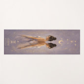 Gemini-Zodiac-Himmels-Yogamatte Yogamatte (Vorderseite (Horizontal))