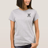 GEMINI Zodiac Horoscope Sternzeichen T-Shirt (Vorderseite)