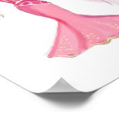 Gemini Zodiac Illustration – Hand Drawn Poster (Ecke)