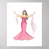 Gemini Zodiac Illustration – Hand Drawn Poster (Vorne)