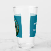 Gemini Zodiac individualisierbares Bier Glas (Links)
