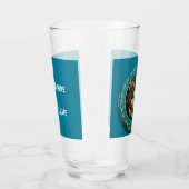 Gemini Zodiac individualisierbares Bier Glas (Rechts)