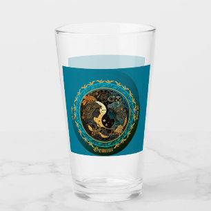 Gemini Zodiac individualisierbares Bier Glas