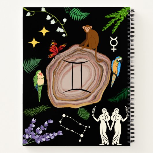 Gemini Zodiac Journal Notizblock (Rückseite)