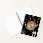 Gemini Zodiac Journal Notizblock (Innenseite)