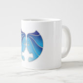 Gemini Zodiac Jumbo-Tasse (Vorderseite Rechts)