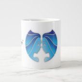Gemini Zodiac Jumbo-Tasse (Vorderseite)