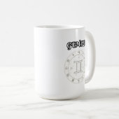 gemini zodiac kaffeetasse (VorderseiteRechts)