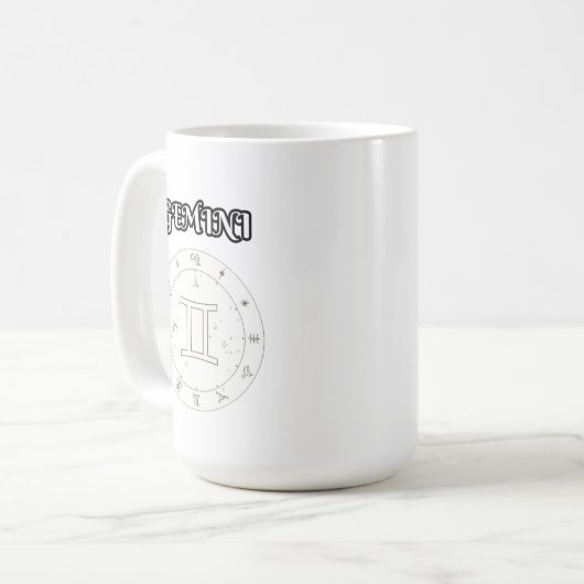 gemini zodiac kaffeetasse (Vorderseite Links)