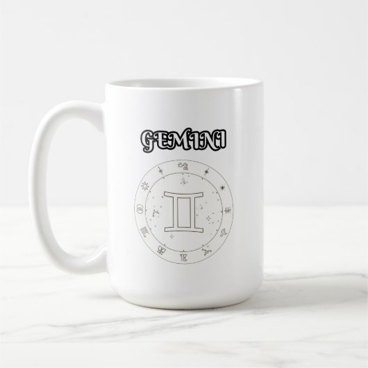 gemini zodiac kaffeetasse (Links)