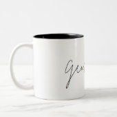 Gemini Zodiac Minimalistische Tasse (Links)