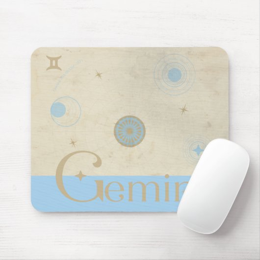 Gemini Zodiac Mousepad (Mit Mouse)