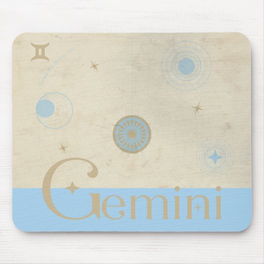 Gemini Zodiac Mousepad (Vorne)
