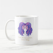 Gemini Zodiac Mug – Funny Gemini Gift – Pastel Kaffeetasse (Links)