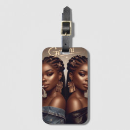 Gemini Zodiac Musician Trumpet Gepäckanhänger