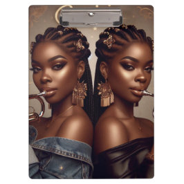 Gemini Zodiac Musician Trumpet Klemmbrett