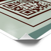 Gemini Zodiac Nutrition Facts Poster - Green (Ecke)