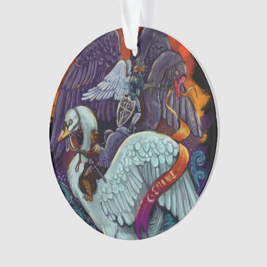 Gemini~zodiac Ornament (Vorderseite)