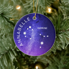 Gemini Zodiac Ornament Personalisiert Zodiac-Gesch