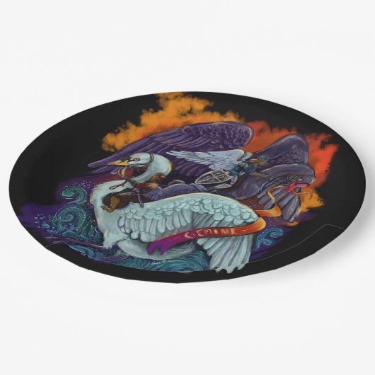 Gemini~zodiac Pappteller (Schrägansicht)