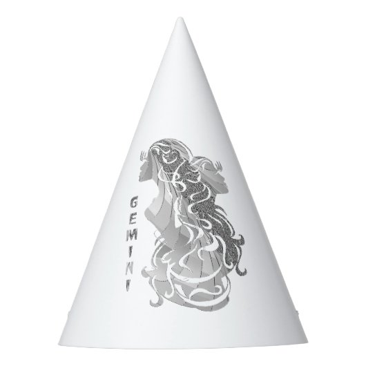 Gemini Zodiac Partyhütchen (Vorderseite)