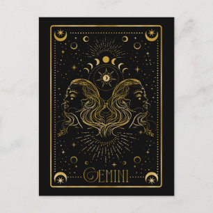 Gemini zodiac postkarte