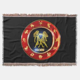 Gemini Zodiac Sign Astrologie Decke