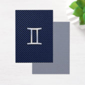 Gemini Zodiac Sign auf Blue Carbon Fibre Style (Schreibtisch)