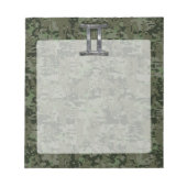 Gemini Zodiac Sign auf Green Digital Camouflage Notizblock (Vorderseite)