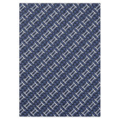 Gemini Zodiac Sign auf Navy Blue Carbon Fibre Prin Tischdecke (Vorderseite)